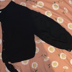 Long Sleeve Snake Crop Top